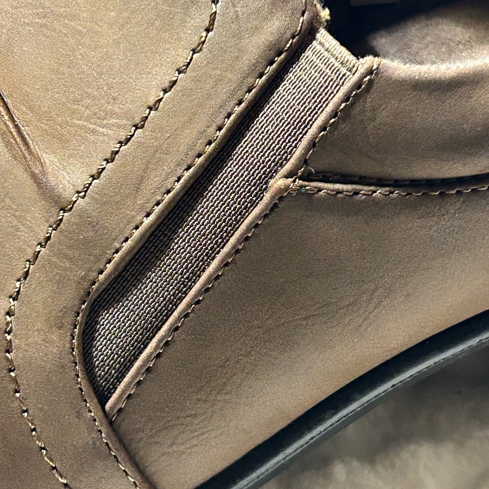 Easy Street Brown Matte comfy ankle booties mules Women's size 10 wide width - Picture 8 of 10